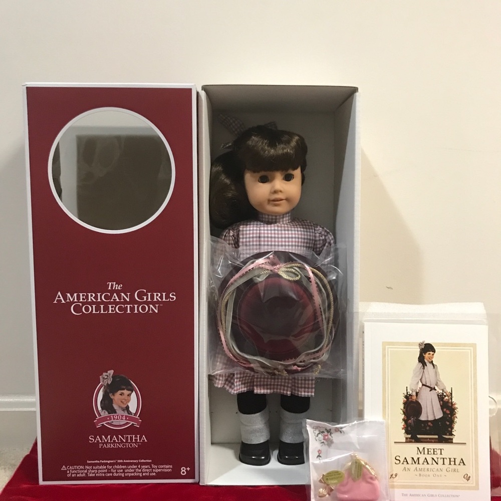 American Girl Doll Samantha Parkington 35th Ann. Ed. With Accessories Brand New!